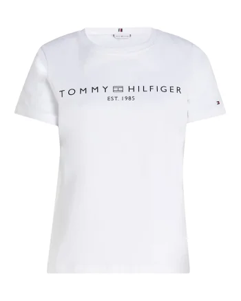 Tricou din bumbac cu imprimeu logo, Alb