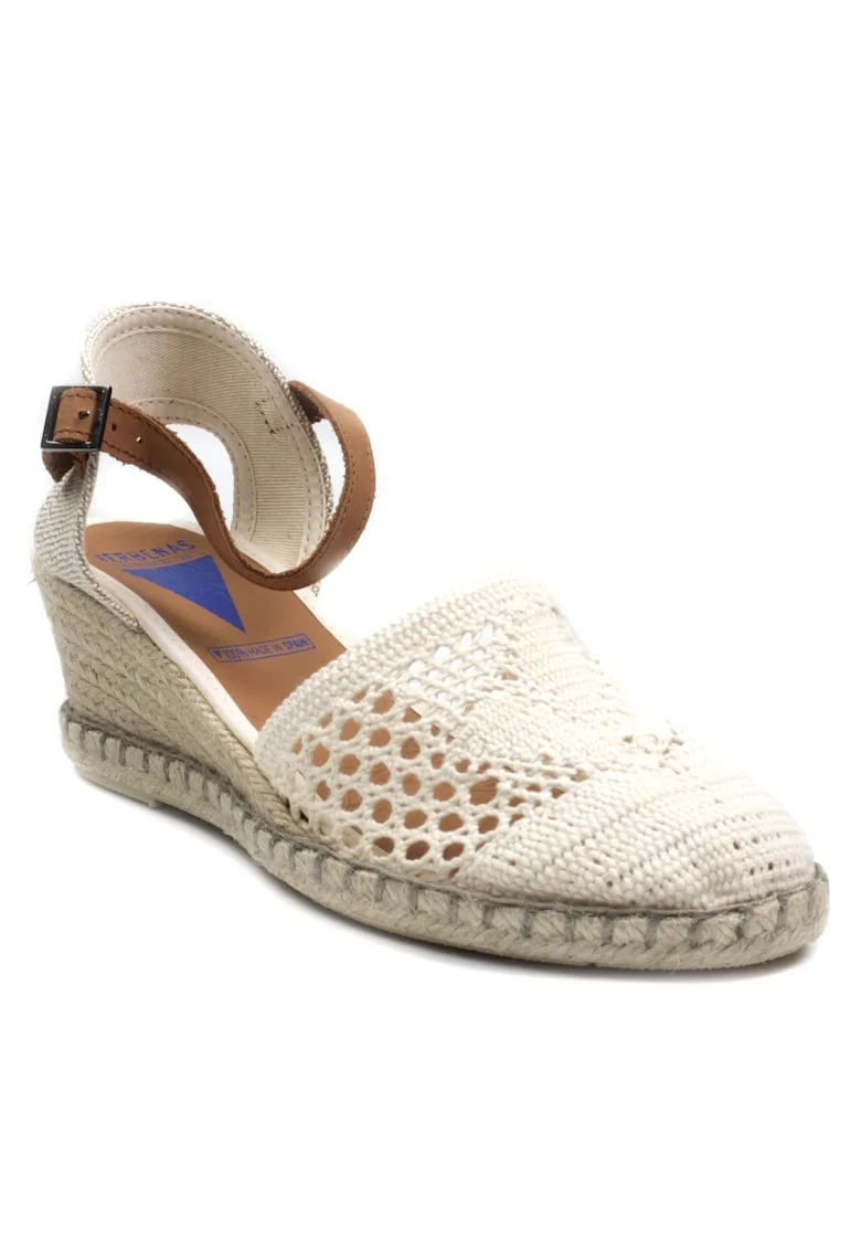 Sandale dama MALENA CROCHET LINO, Bej