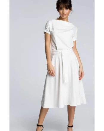 Rochie de dama, Cu Bumbac, Modal, Negru, Ecru
