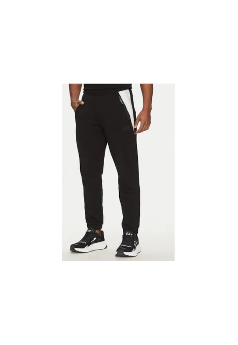 Pantaloni de trening barbati  Emporio Armani, 7M000274 AF12451, Bumbac, Negru, Negru