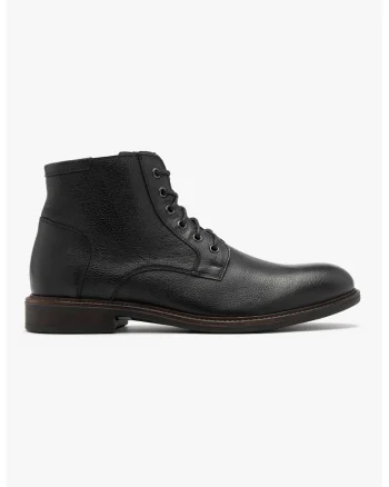 Ghete din piele Matt, Negru