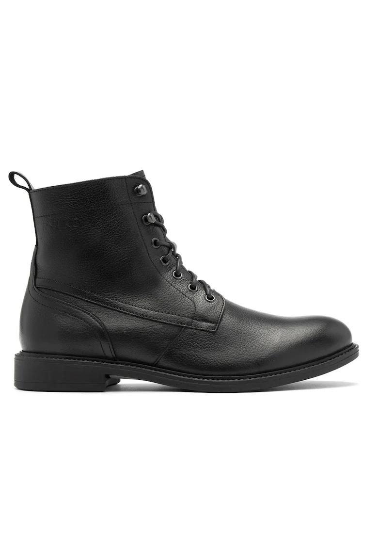 Ghete din piele Matt, Negru