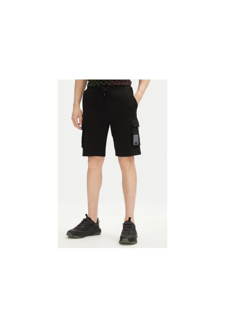 Pantaloni scurti sport barbati  705402 552917, Bumbac, Negru, Negru