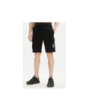 Pantaloni scurti sport barbati  705402 552917, Bumbac, Negru, Negru