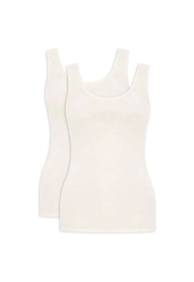 Set de topuri uni - 2 piese, Bej deschis