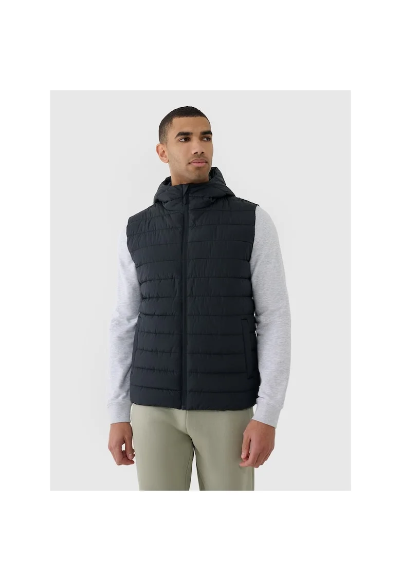 Veste sport barbati,  sintetic, negru
