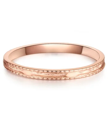 Inel placat cu aur de 14K, Auriu rose