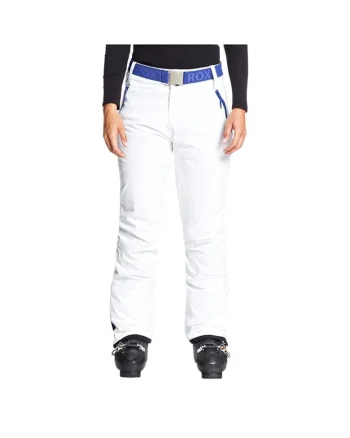 Pantaloni de schi pentru femei,  Poliester, Albqwdfxzg, Alb