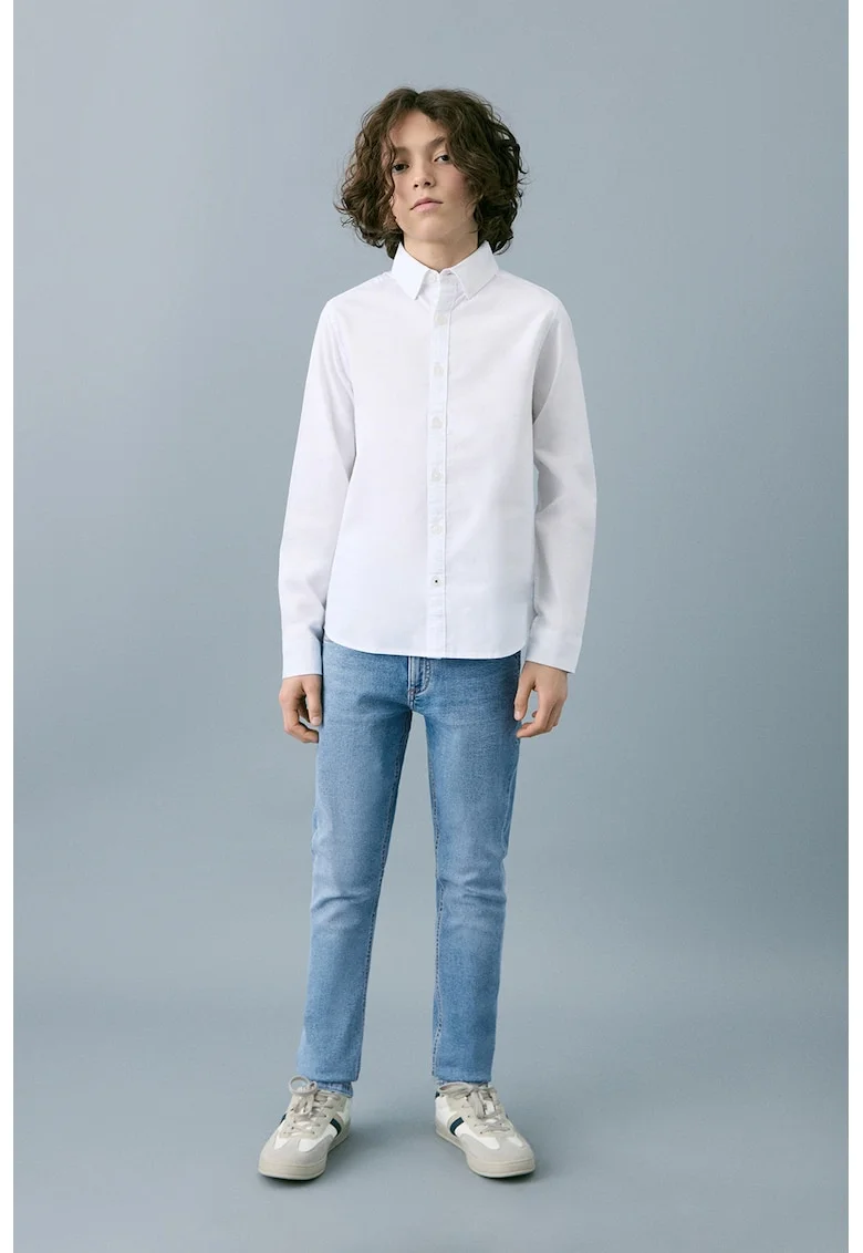 Blugi slim-fit cu talie medie, Bleumarin