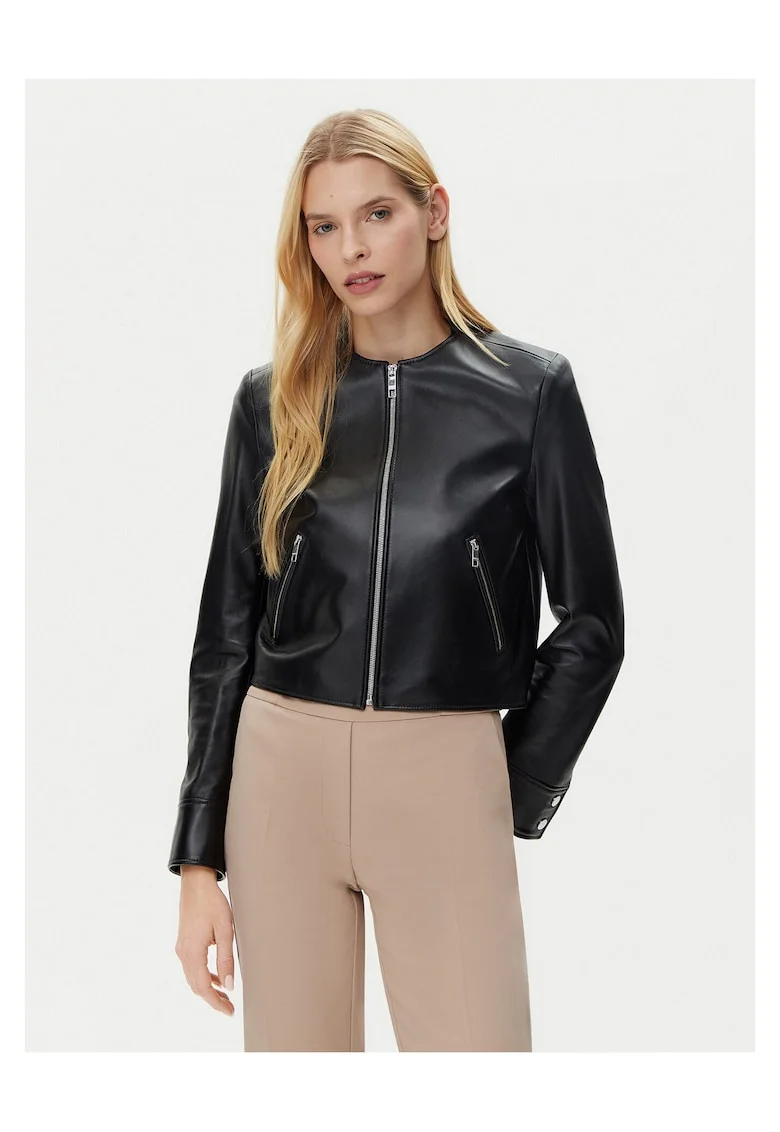 Jacheta de piele dama  negru,