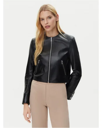 Jacheta de piele dama  negru,