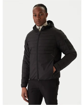 Jacheta de tranzitie barbati  neagra, din materiale de calitate