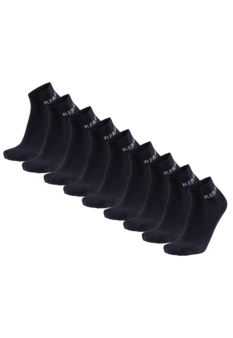 Set de sosete scurte unisex - 9 perechi, Negru