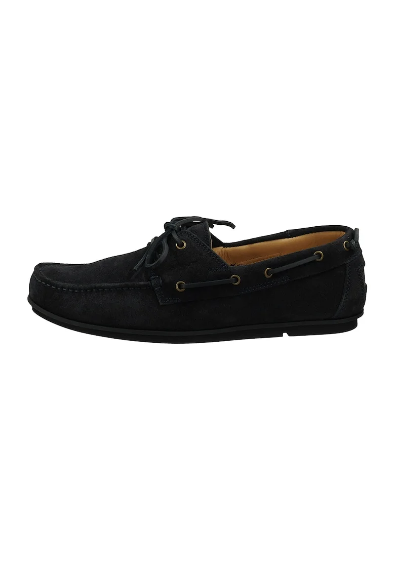 Mocasini de piele intoarsa Wilmon, Albastru ultramarin