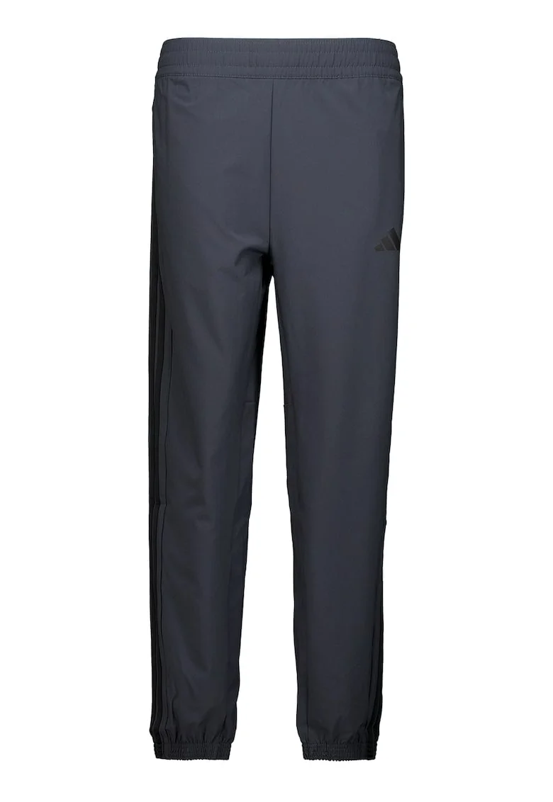 Pantaloni cu buzunare laterale, pentru fitness, Negru stins