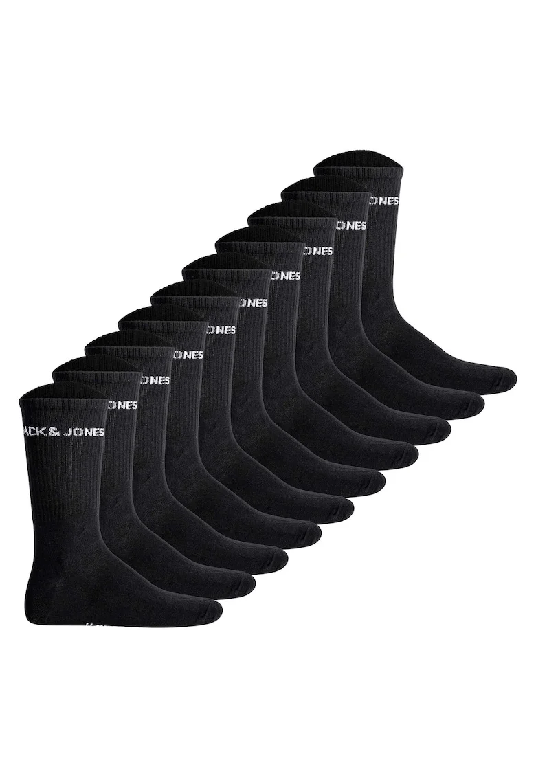 Set de sosete, pentru tenis - 10 perechi, Negru