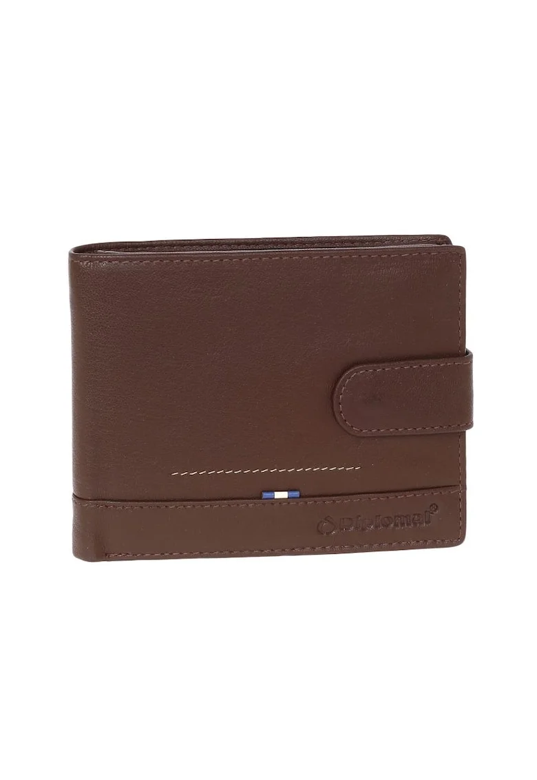 Portofel, Barbati, Piele Naturala, RFID* Secure,  MN 112, Maro