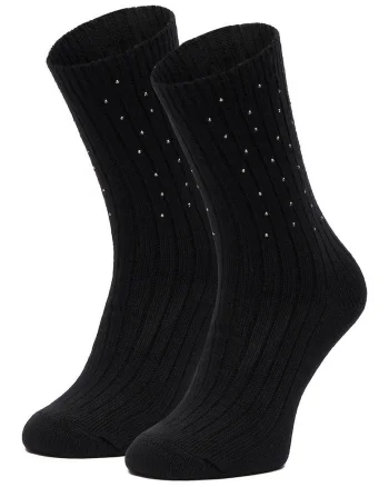 Sosete lungi dama,  negru, 35x38
