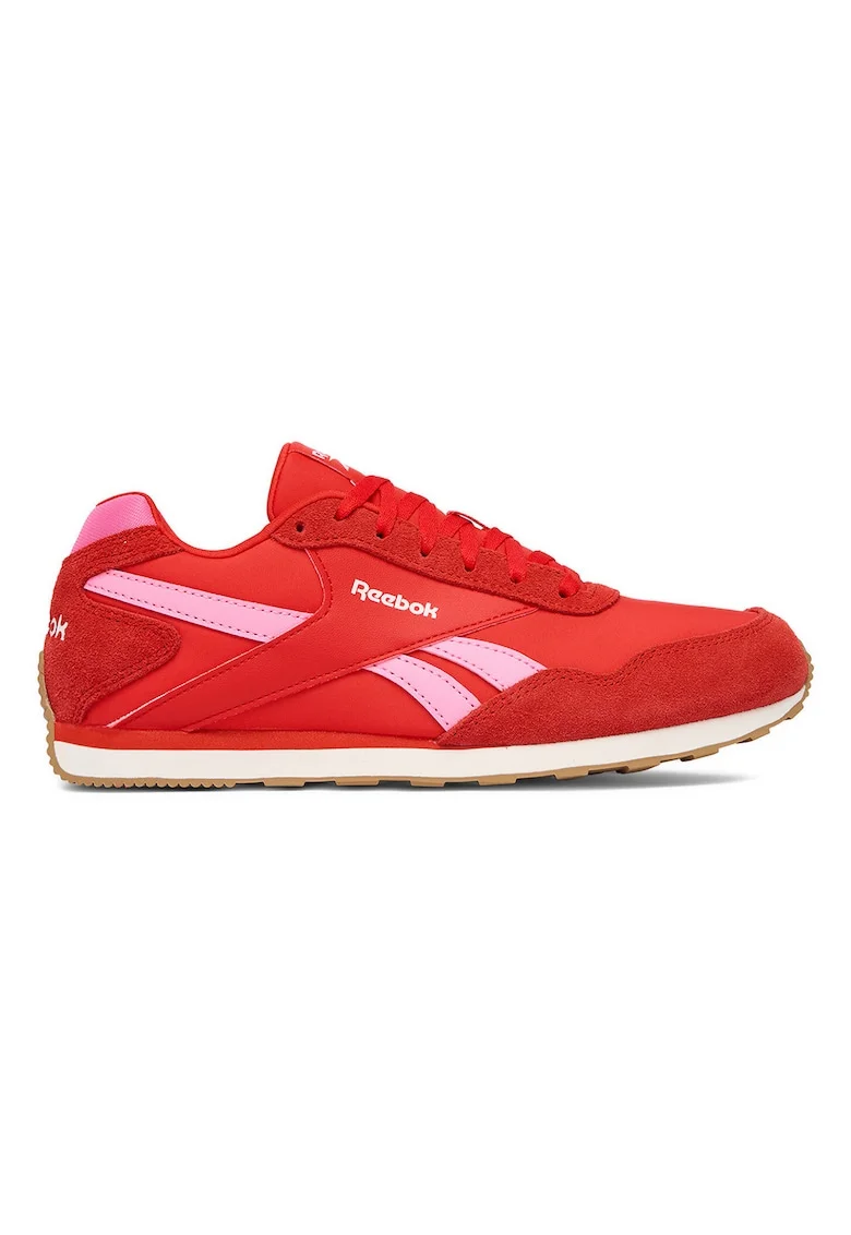Pantofi sport dama,  GLIDE LOW, confortabili, rosu, piele naturala si textil,