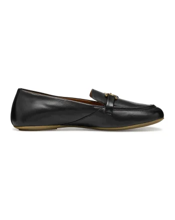 Pantofi loafer de piele, Negru