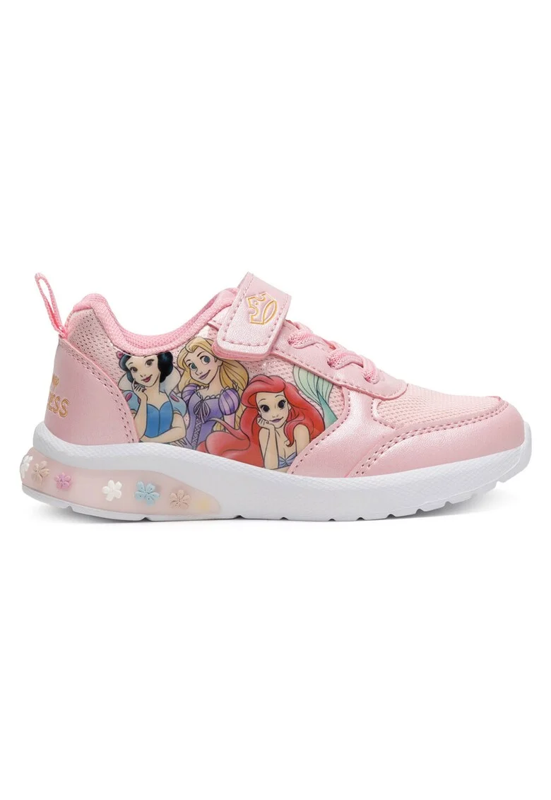 Pantofi sport copii,  roz, material sintetic, cu LED-uri