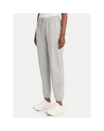 Pantaloni sport dama,  gri, bumbac si elastan,