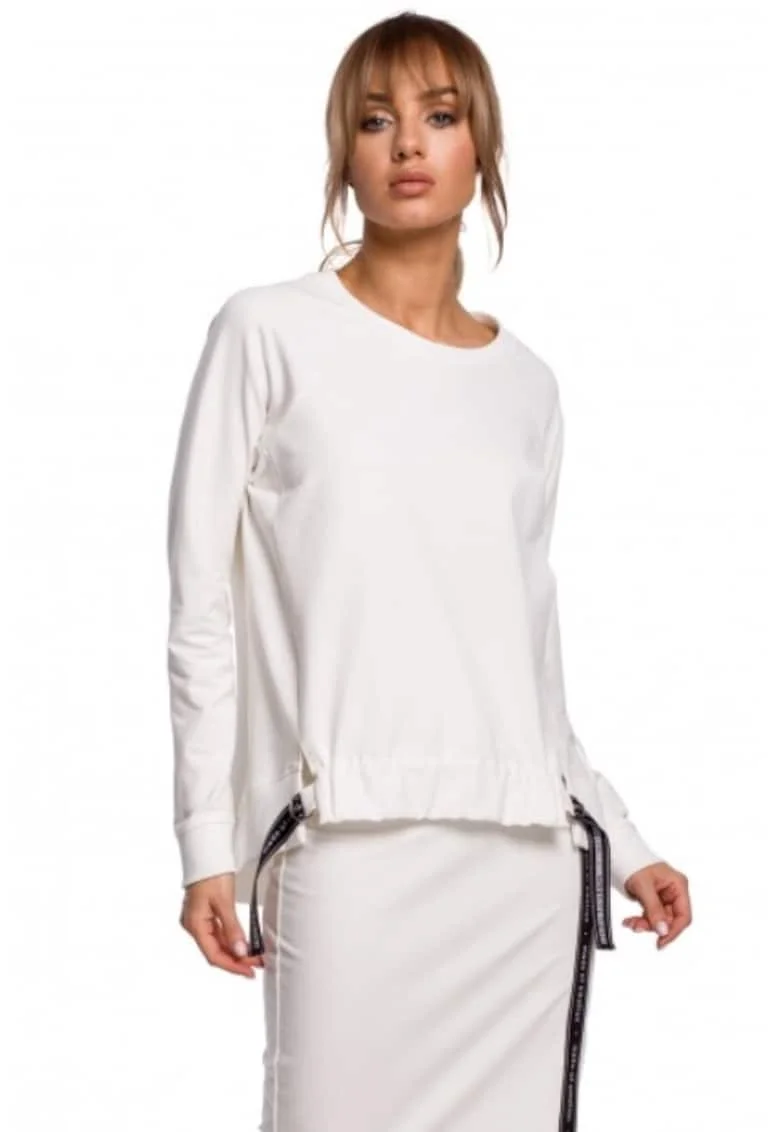 Bluza dama. . Bumbac/Elastan, Alb