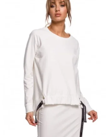 Bluza dama. . Bumbac/Elastan, Alb
