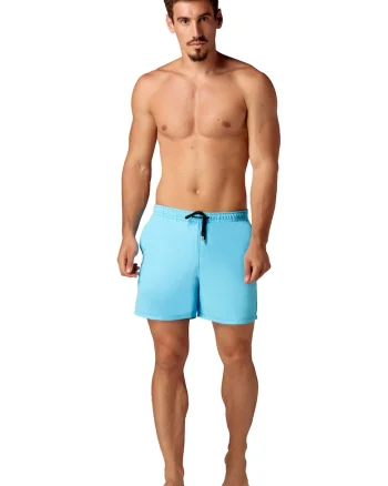 Sort de baie barbati BHB11, Albastru aquamarin