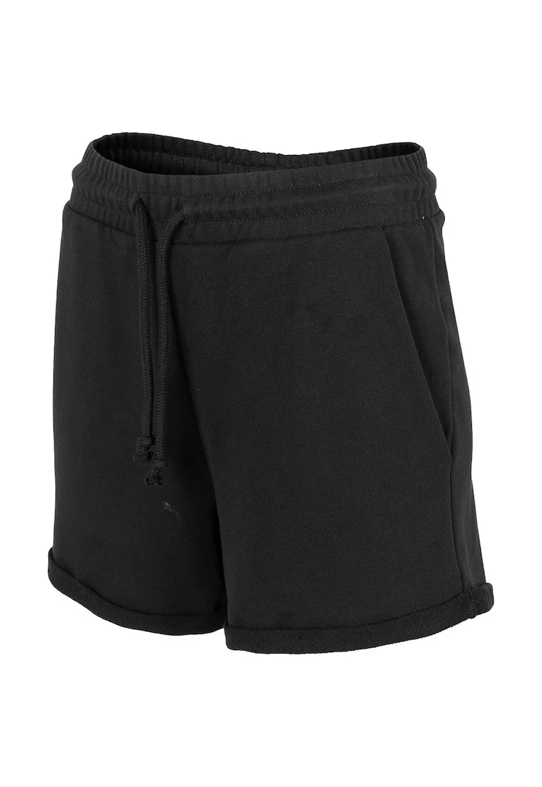 Pantaloni scurti sport dama HOL22-SKDD602,  Bumbac/Poliester, Negru,