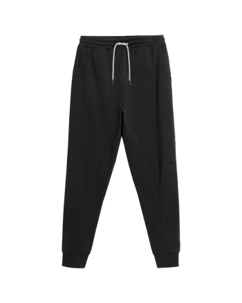 Pantaloni sport barbati  OTHSS23TTROM191, talie elastica, bumbac/poliester, negru,