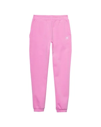 Pantaloni sport copii  croiala regulata, doua buzunare laterale, elasticitate, bumbac/poliester, roz
