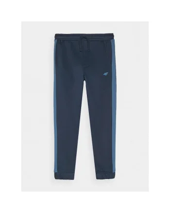 Pantaloni sport  bleumarin, 80% bumbac, interior periat
