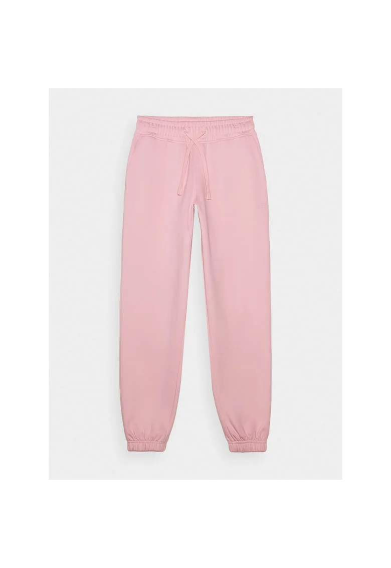 Pantaloni sport dama WMM00TTROF1137-56S, 4F, Bumbac, Roz