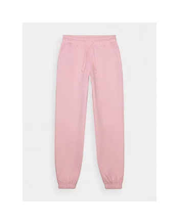 Pantaloni sport dama WMM00TTROF1137-56S, 4F, Bumbac, Roz
