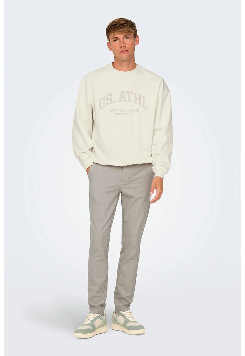 Bluza de trening din bumbac Berry, Alb