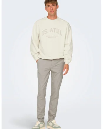 Bluza de trening din bumbac Berry, Alb