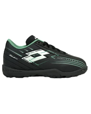 Ghete fotbal copii  Solista 700 VIII TF JR, sintetic, TURF, confortabile, pentru gazon artificial, negru