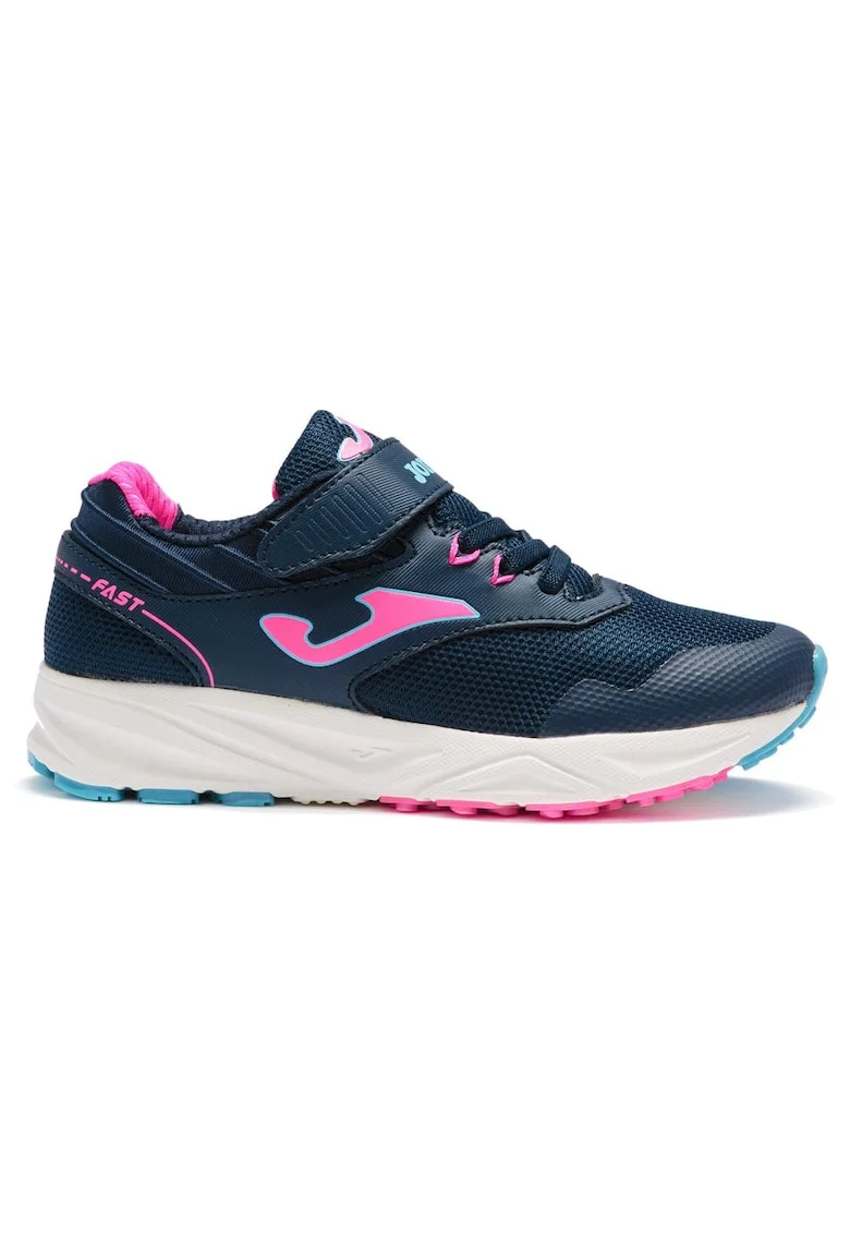 Pantofi sport copii,  Fast Jr, culoare albastru cu roz, material textil,