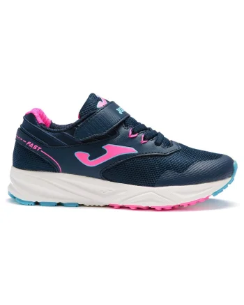 Pantofi sport copii,  Fast Jr, culoare albastru cu roz, material textil,