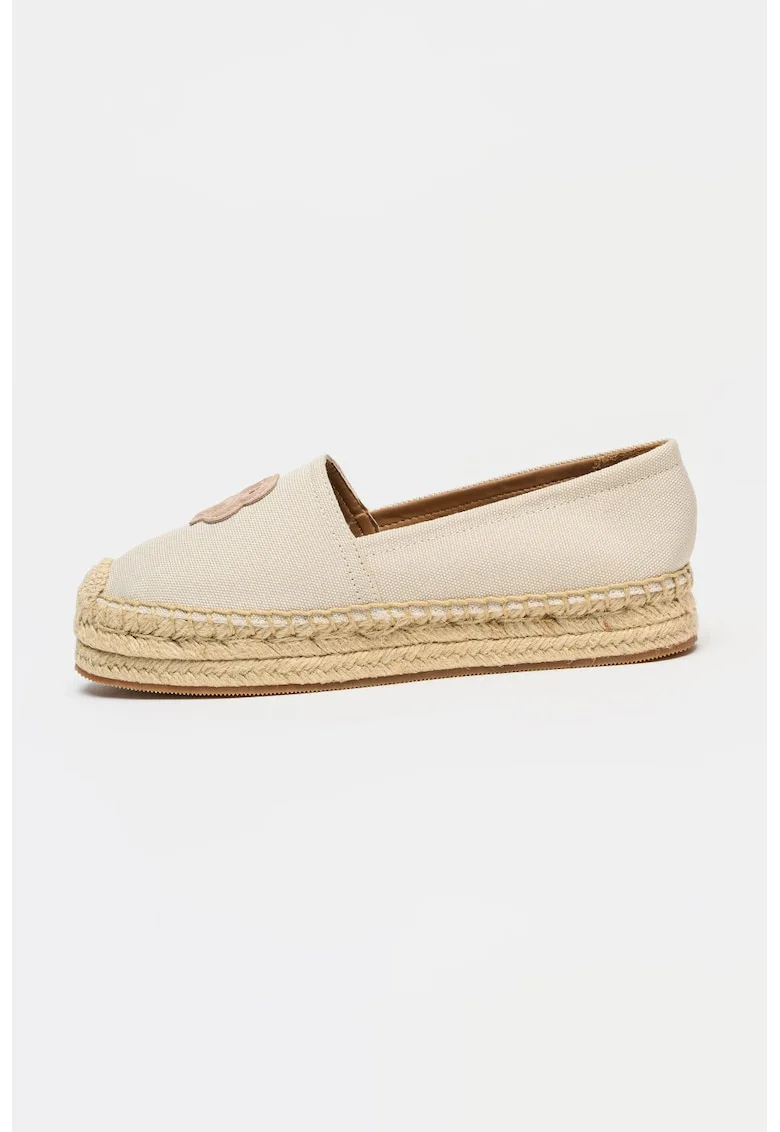 Espadrile din panza cu logo Madeira Slon, Bej deschis