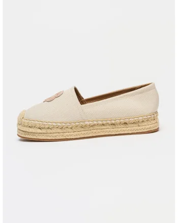 Espadrile din panza cu logo Madeira Slon, Bej deschis