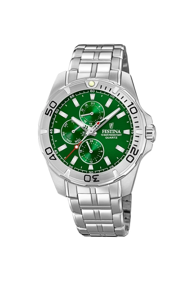 Ceas barbatesc  F20445/7 Quartz Argintiu