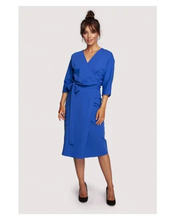 Rochie eleganta, Bumbac, Bleumarin