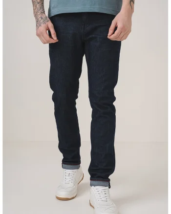 Blugi regular fit cu talie medie, Bleumarin