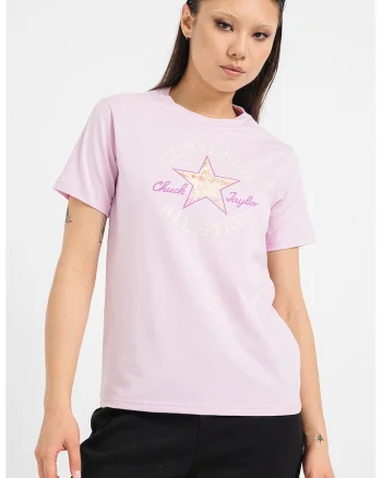 Tricou cu decolteu la baza gatului Chuck Taylor, Roz