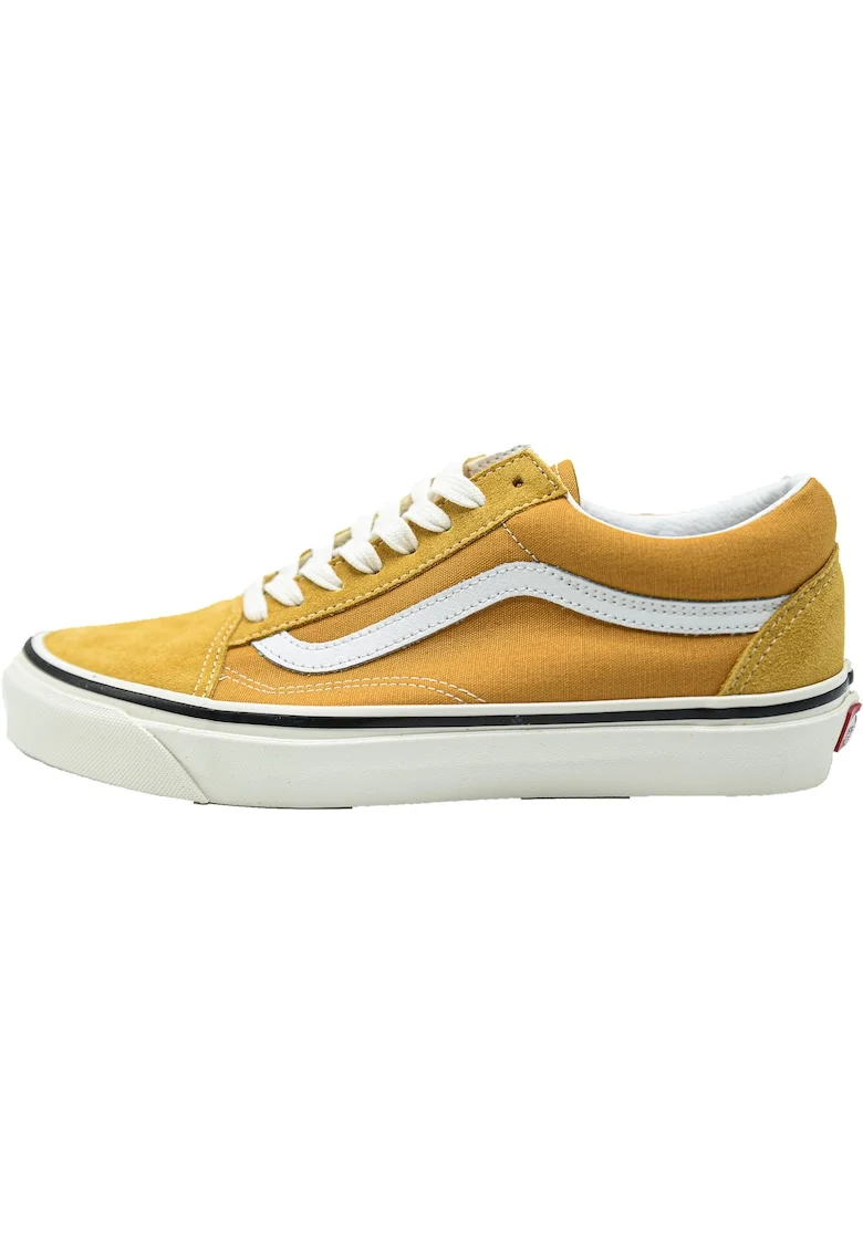 Tenisi unisex de panza cu garnituri de piele intoarsa Anaheim Old Skool, Galben