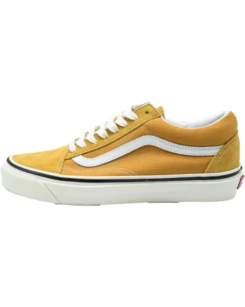 Tenisi unisex de panza cu garnituri de piele intoarsa Anaheim Old Skool, Galben