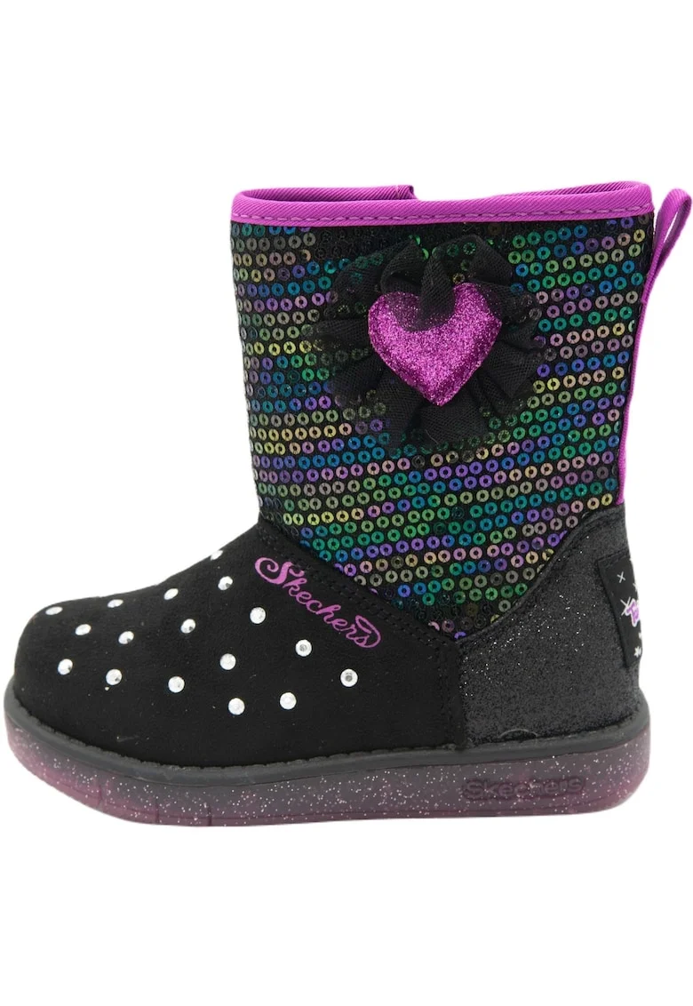 Cizme  Twinkle Toes Glitzy Glam, Negru
