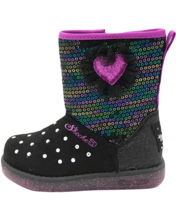Cizme  Twinkle Toes Glitzy Glam, Negru